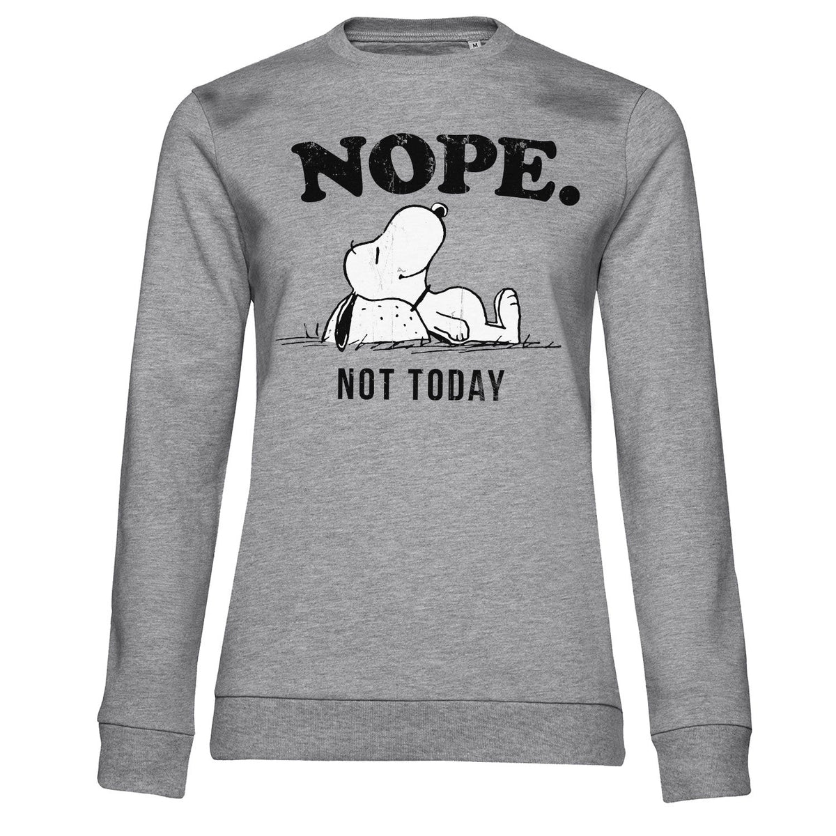 Snoopy - Nope. Not Today Girly Sweatshirt – Sweat femme