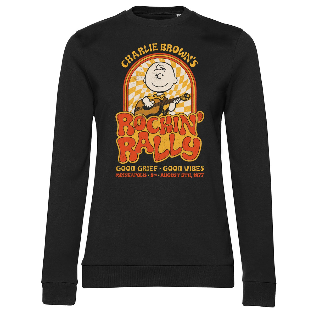 Snoopy - Charlie Browns Rockin Rally Girly Sweatshirt – Sweat femme