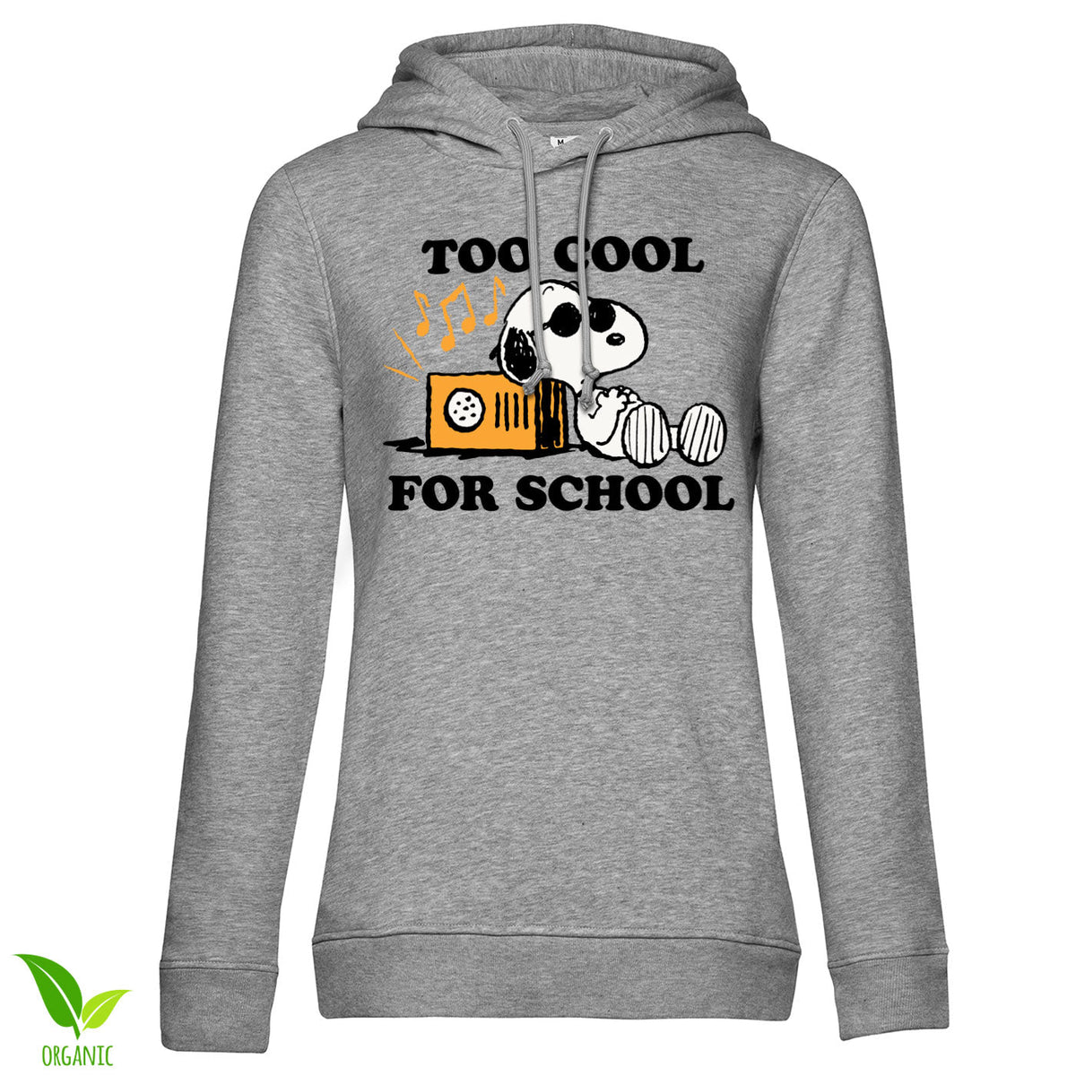 Snoopy - Too Cool For School Girly Hoodie – Sweat à capuche femme