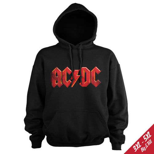 AC/DC Distressed Logo Big & Tall Hoodie – Sweat à capuche grande taille