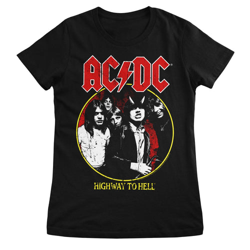 AC/DC - Highway To Hell 1979 Tour Girly Tee – T-shirt femme