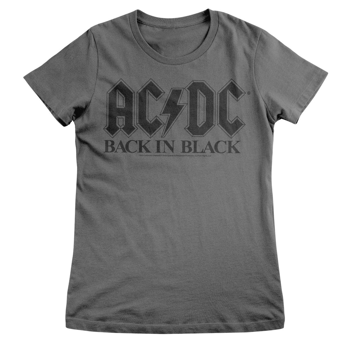 AC/DC Back In Black Girly Tee – T-shirt femme