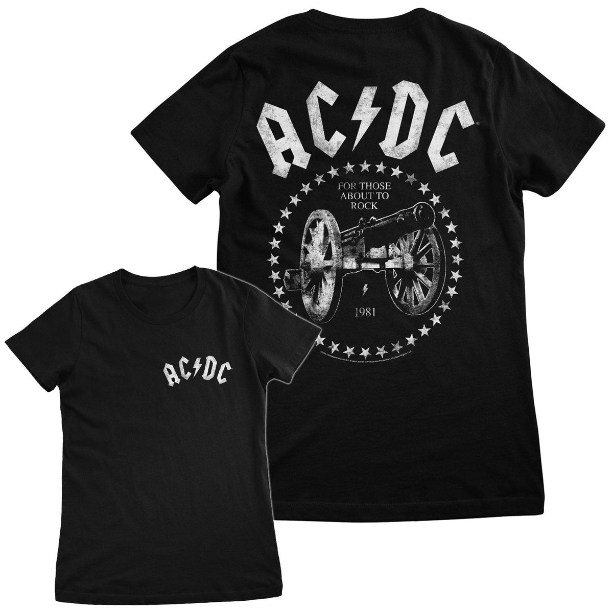 AC/DC For Those About To Rock Girly Tee – T-shirt femme