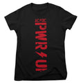 AC/DC - PWR-Up Vertical Logo Girly Tee – T-shirt femme