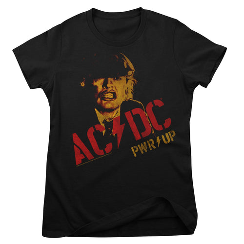 AC/DC Angus Young PWR-UP Girly Tee – T-shirt femme