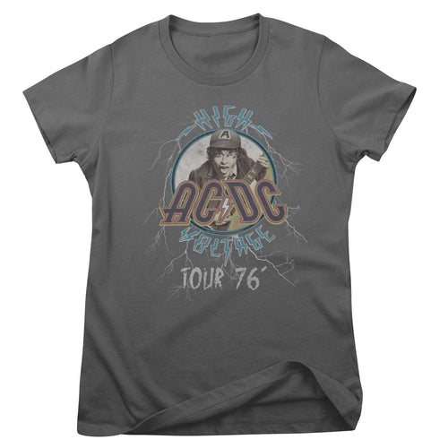 AC/DC High Voltage Tour 76' Girly Tee – T-shirt femme