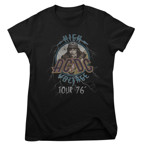 AC/DC High Voltage Tour 76' Girly Tee – T-shirt femme