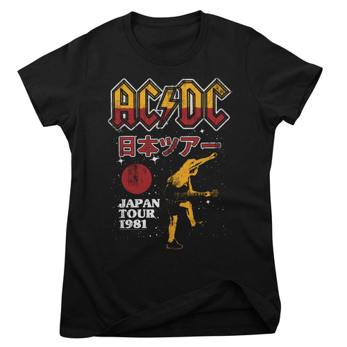 AC/DC Japan Tour 1981 Girly Tee – T-shirt femme