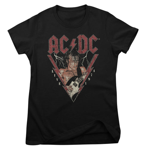 AC/DC - Live 1974 Girly Tee – T-shirt femme