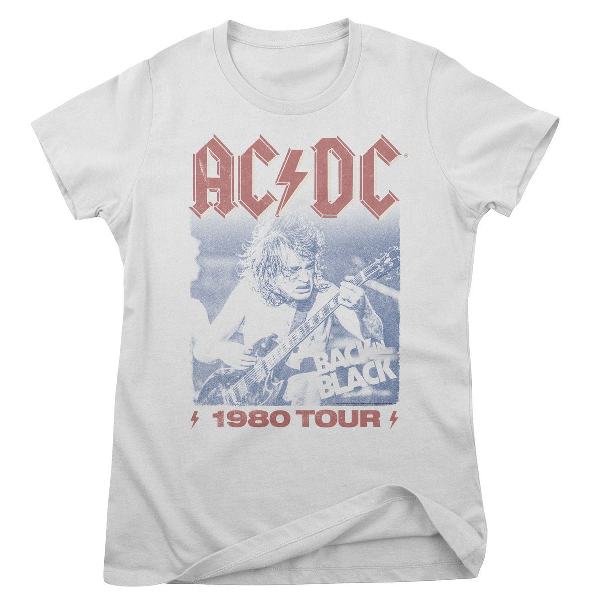 AC/DC - 1980 TOUR Girly Tee – T-shirt femme