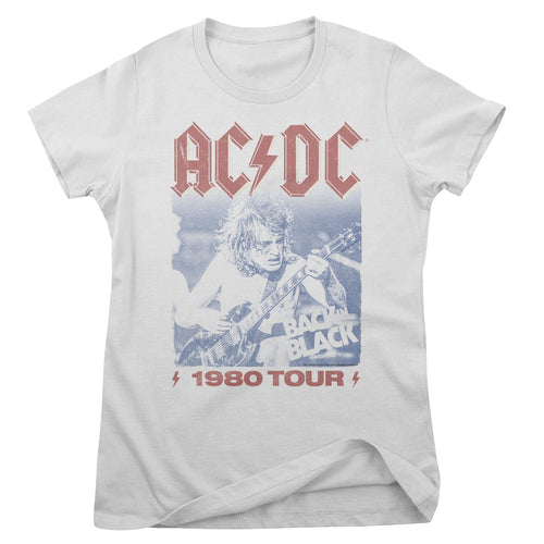 AC/DC - 1980 TOUR Girly Tee – T-shirt femme