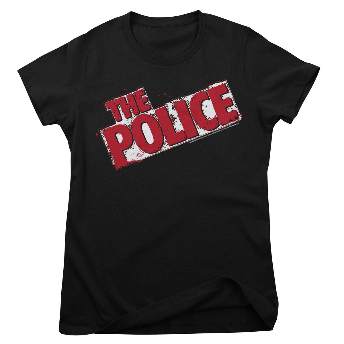 The Police Distressed Logo Girly Tee – T-shirt femme