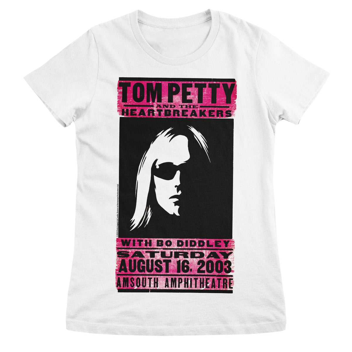 Tom Petty - Amsouth Poster T-Shirt Girly Tee – T-shirt femme