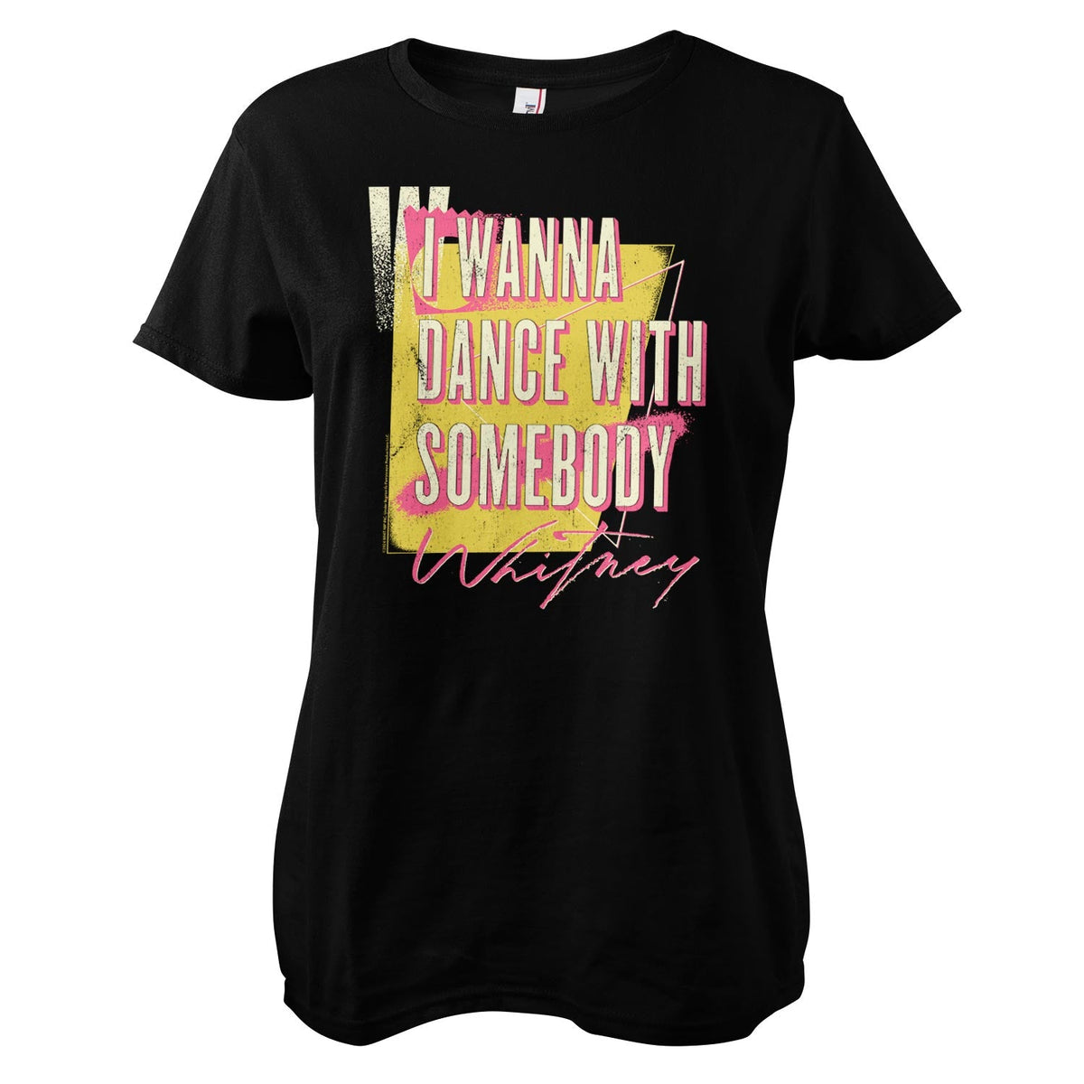 I Wanna Dance With Somebody Washed Girly Tee – T-shirt femme