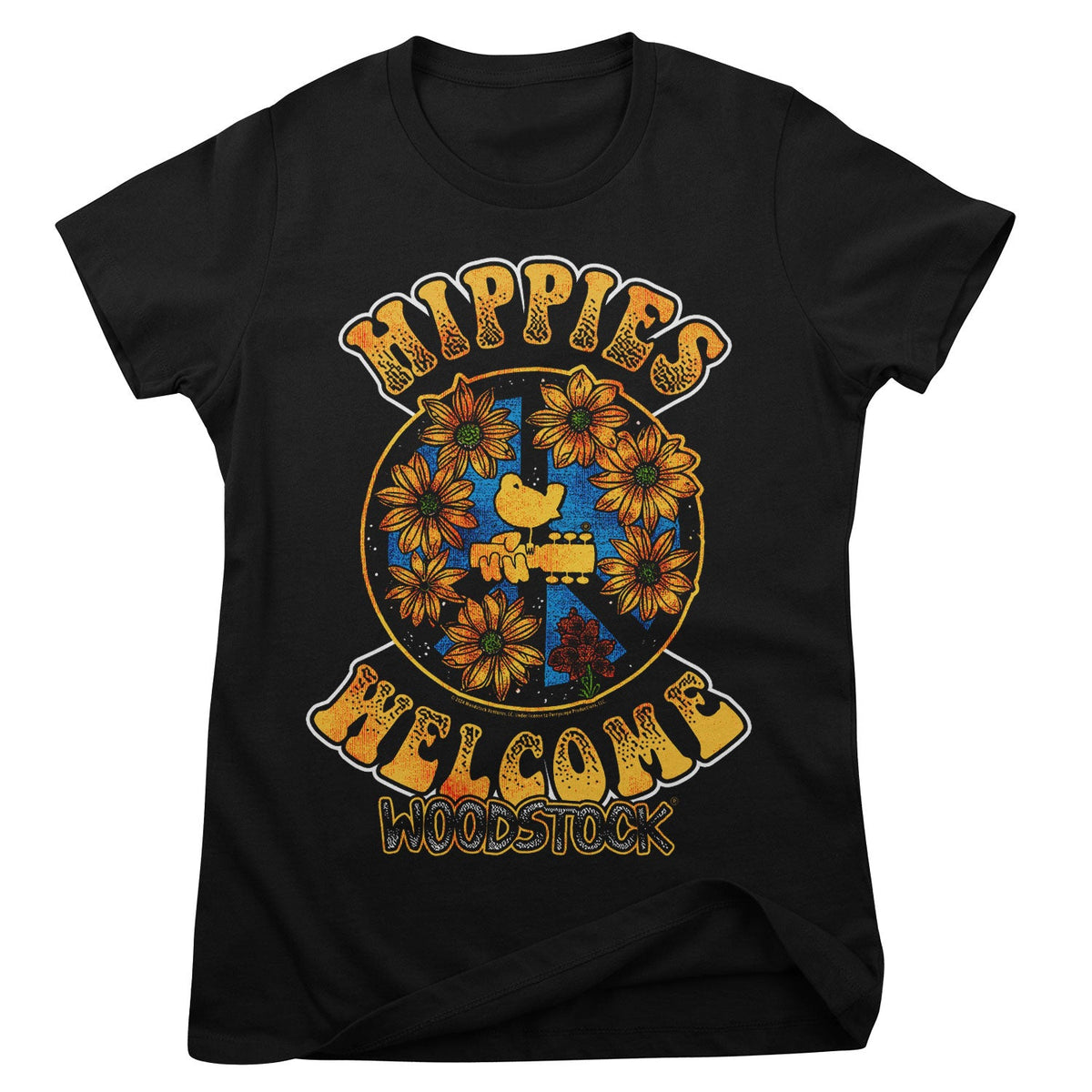 Hippies Welcome Girly Tee – T-shirt femme