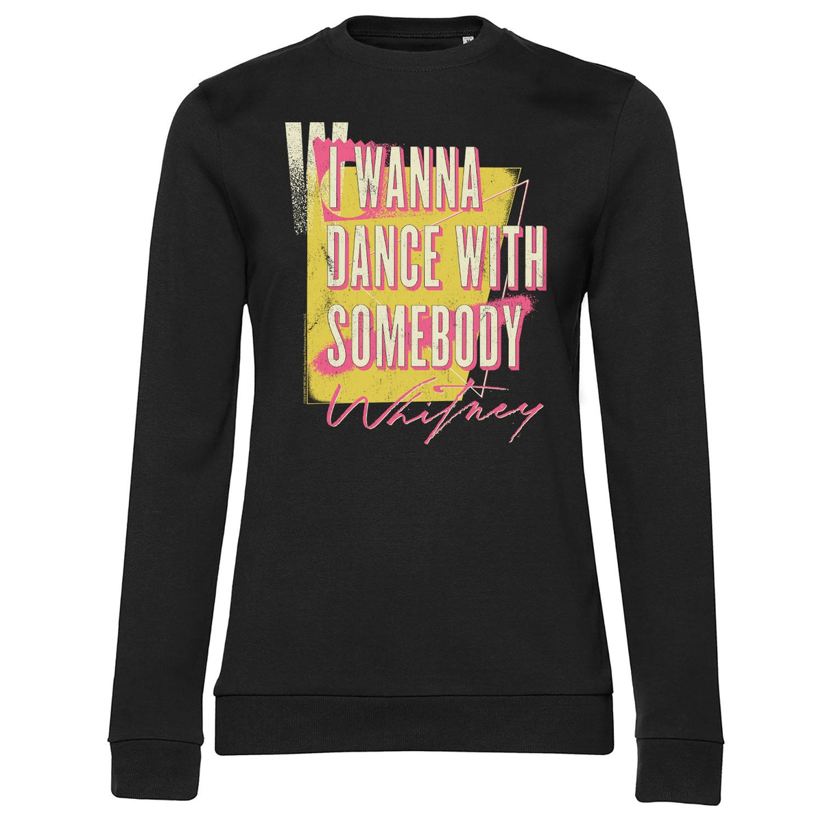 I Wanna Dance With Somebody Washed Girly Sweatshirt – Sweat femme