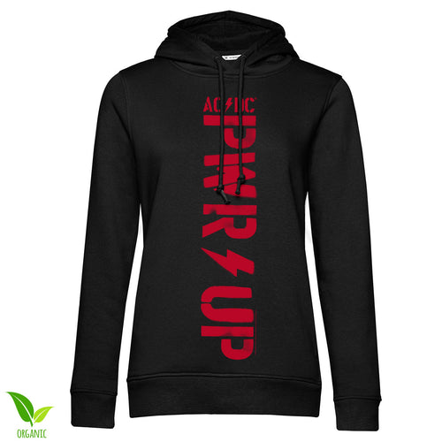 AC/DC - PWR-Up Vertical Logo Girly Hoodie – Sweat à capuche femme