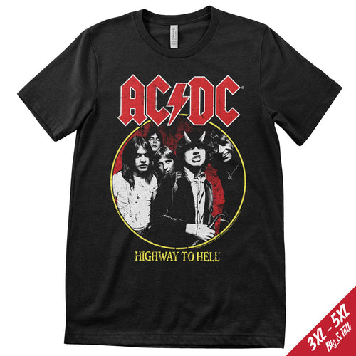 AC/DC - Highway To Hell 1979 Tour Big & Tall T-Shirt – T-shirt grande taille