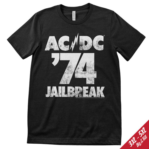 AC/DC ´74 Jailbreak Big & Tall T-Shirt – T-shirt grande taille