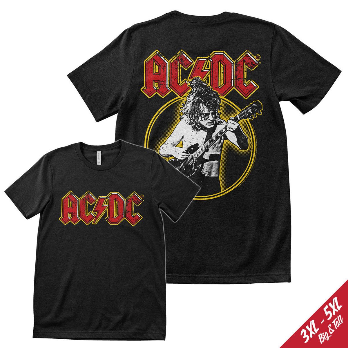 AC/DC Angus Young Big & Tall T-Shirt – T-shirt grande taille