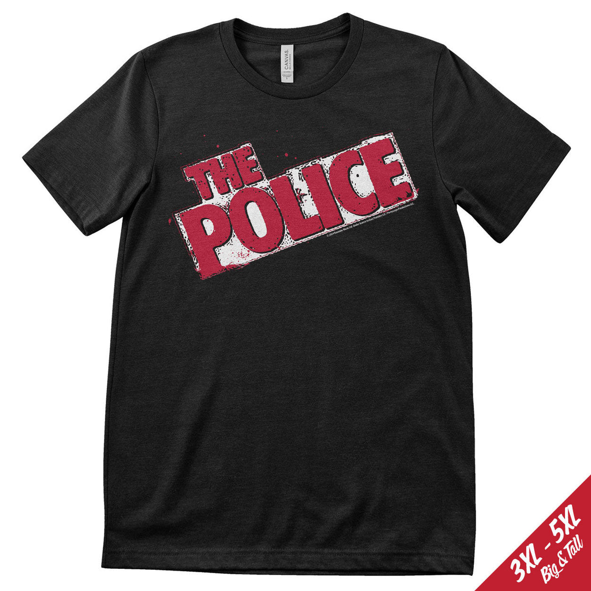 The Police Distressed Logo Big & Tall T-Shirt – T-shirt grande taille