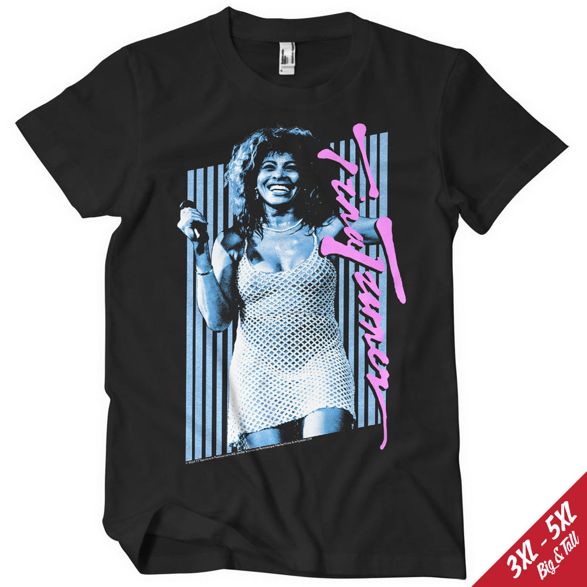 Tina Turner 80's Big & Tall T-Shirt – T-shirt grande taille