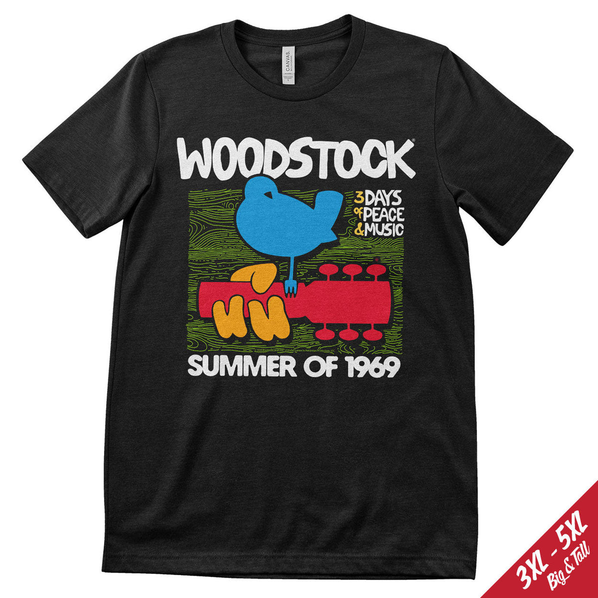 Woodstock - Summer Of 1969 Big & Tall T-Shirt – T-shirt grande taille