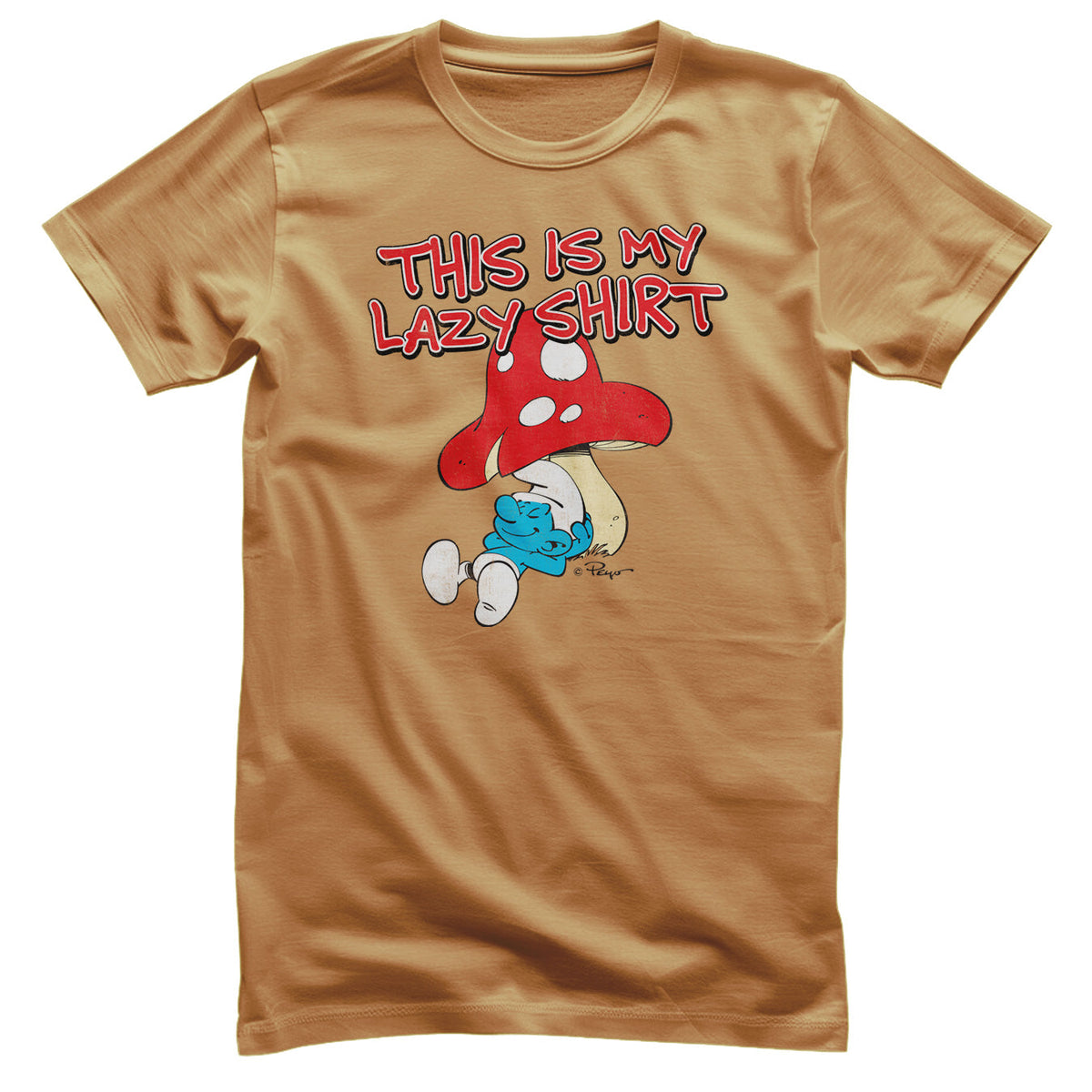 The Smurfs (Les Schtroumpfs) - This Is My Lazy Shirt T-Shirt – T-shirt