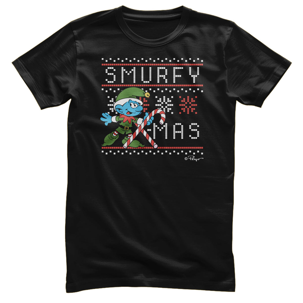 Les Schtroumpfs - Smurfy X-Mas T-Shirt – T-shirt