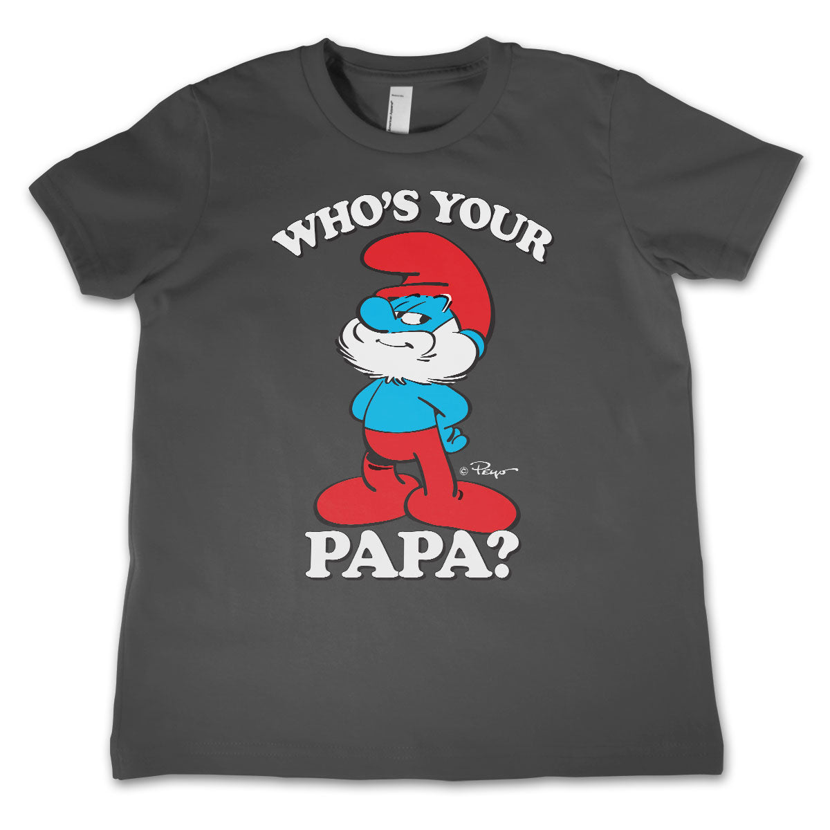 Les Schtroumpfs - Who's Your Papa? Kids Tee – T-shirt enfant