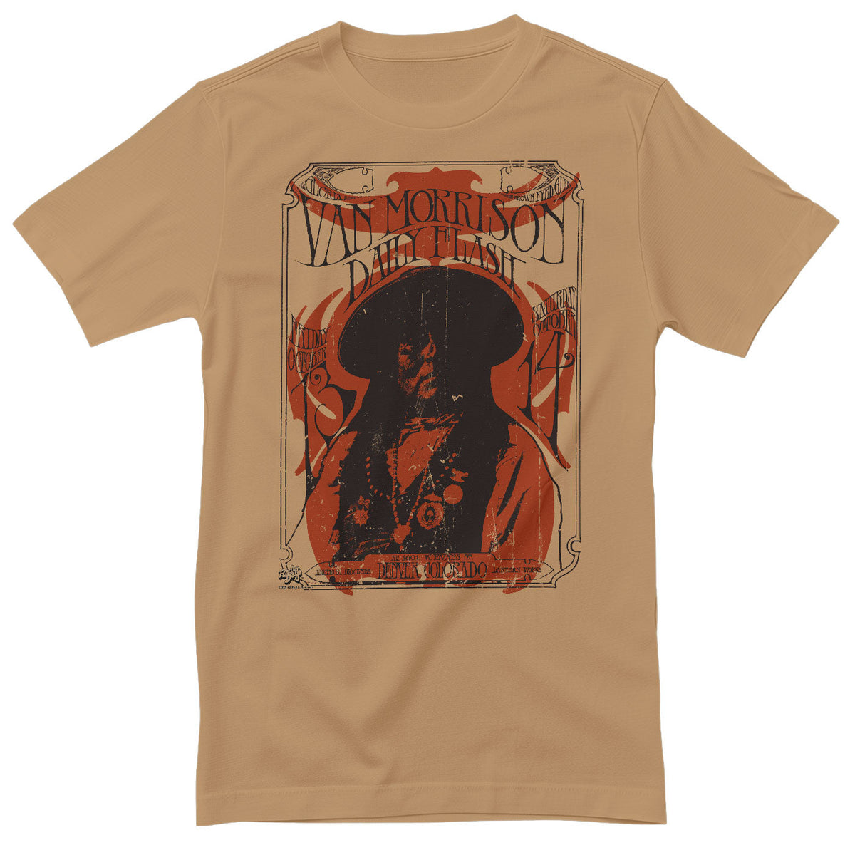Van Morrison - Daily Flash Poster T-Shirt – T-shirt