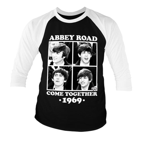 Abbey Road - Come Together Baseball 3/4 Sleeve Tee – T-shirt baseball manches 3/4