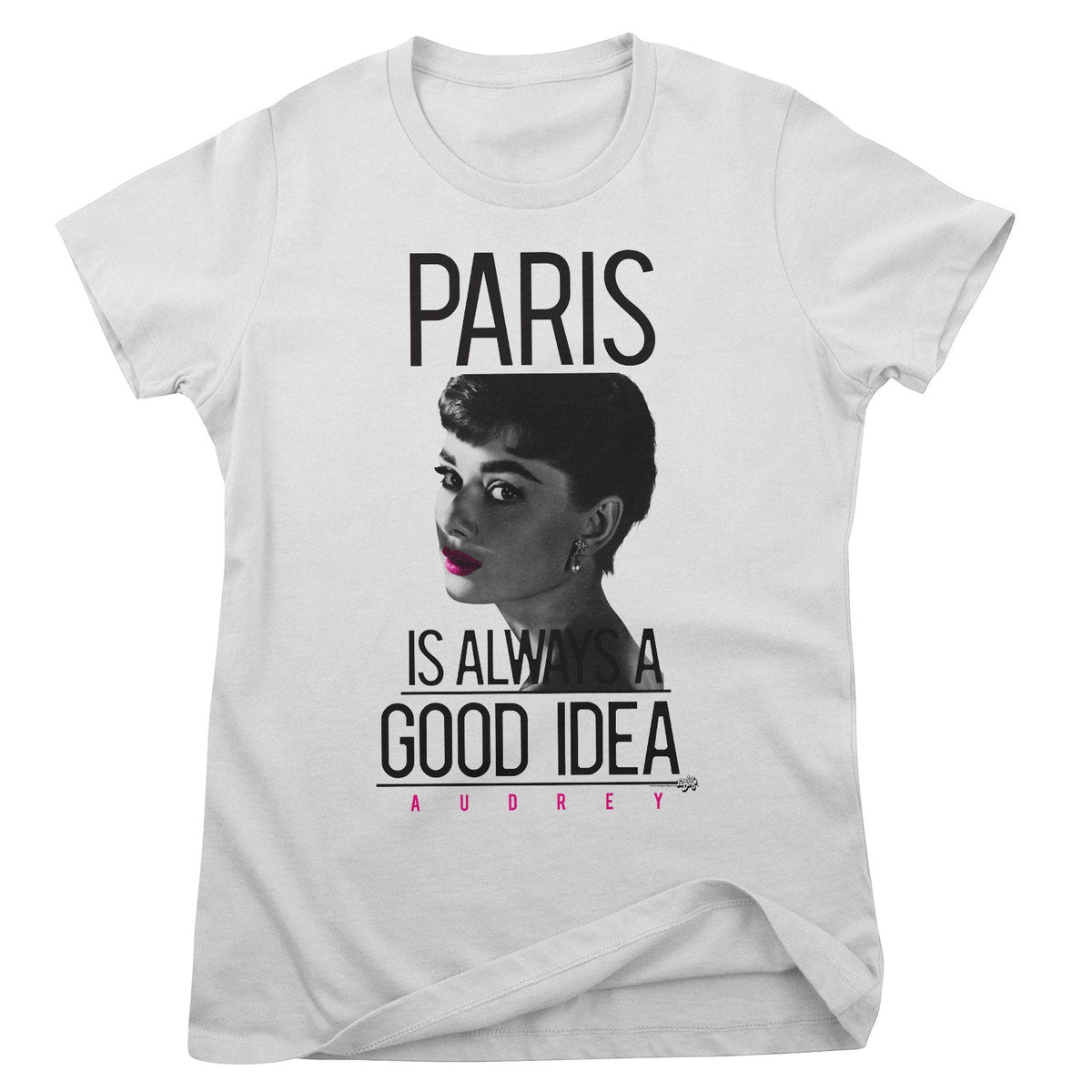 Audrey Hepburn - Paris Is Always A Good Idea Girly Tee – T-shirt femme