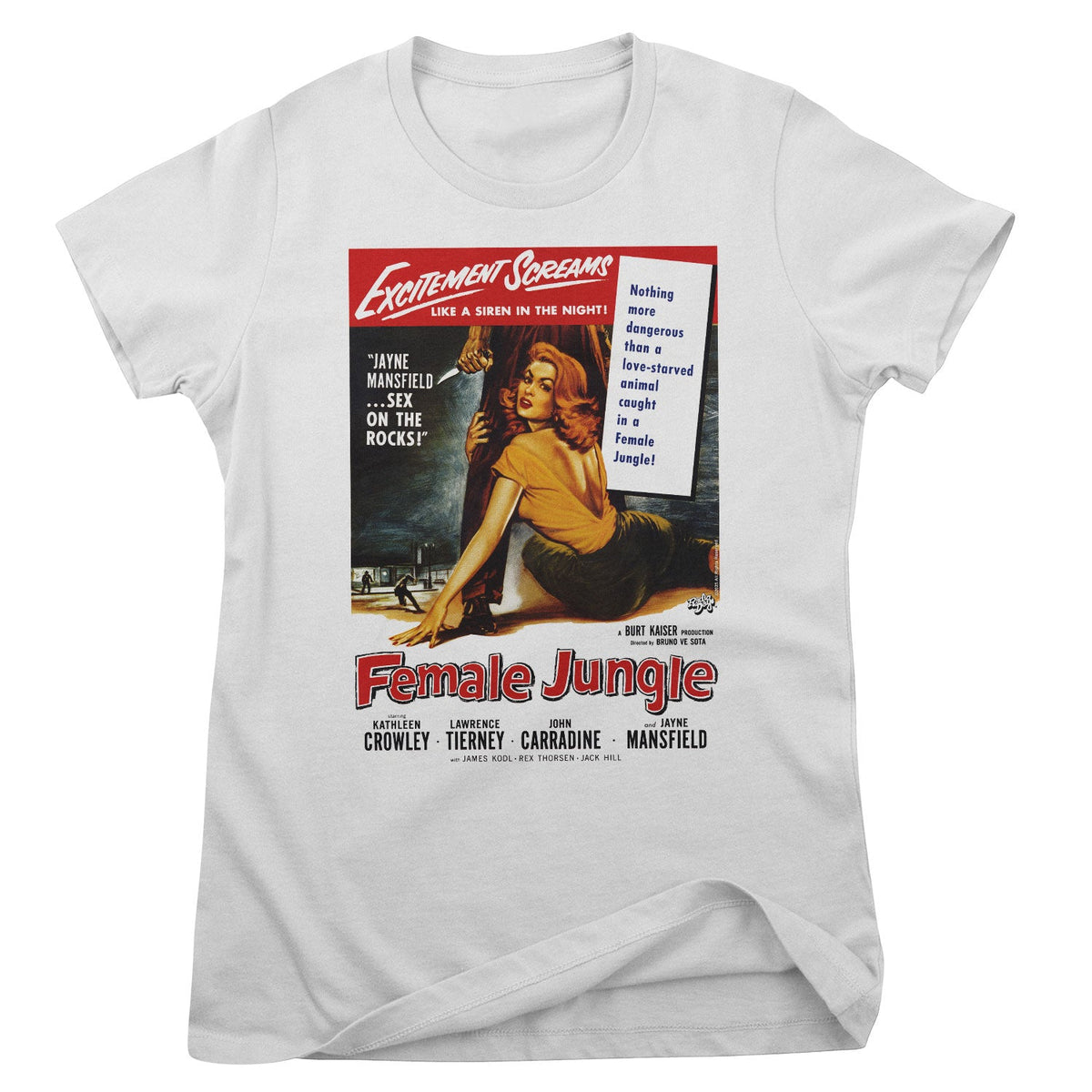 Female Jungle Retro Movie Poster Girly Tee – T-shirt femme