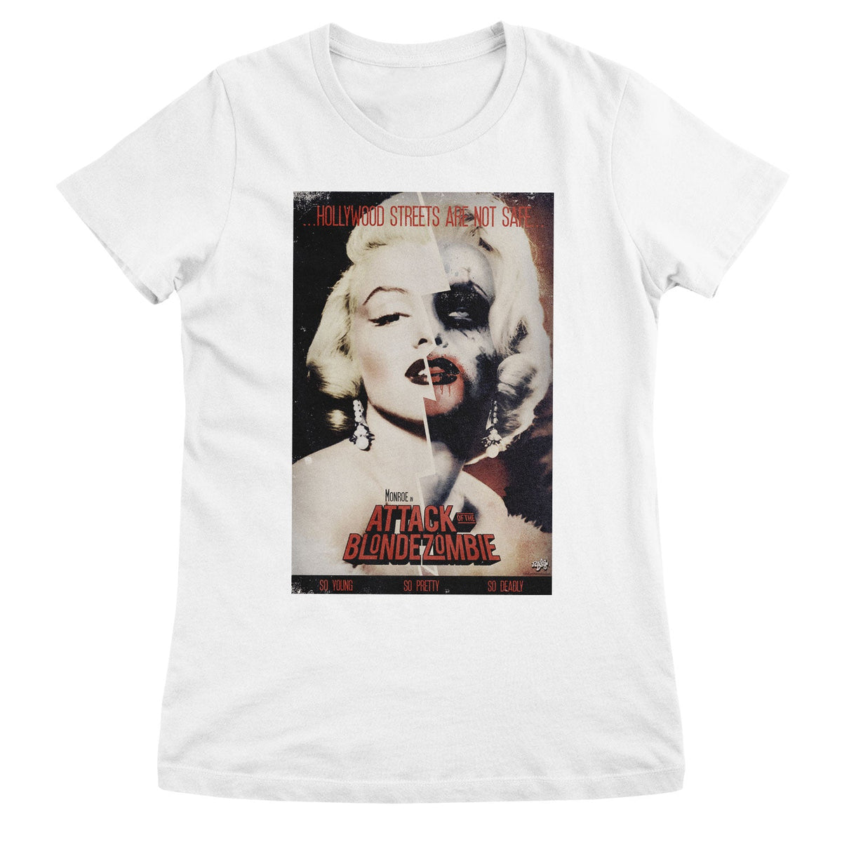 Monroe In Attack Of The Blonde Zombie Girly Tee – T-shirt femme