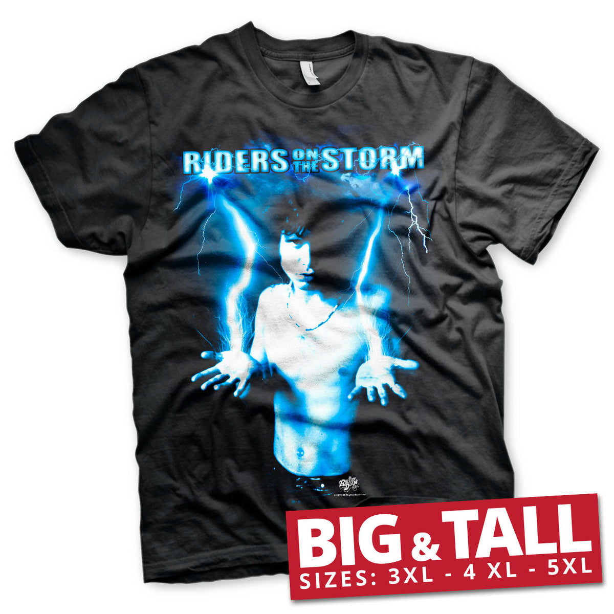 Riders On The Storm - Jim Morrison Big & Tall T-Shirt – T-shirt grande taille