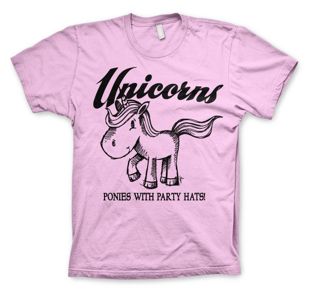 Unicorns - Ponies With Party Hats T-Shirt – T-shirt