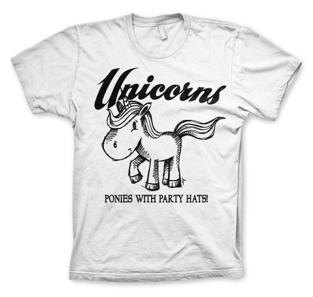 Unicorns - Ponies With Party Hats T-Shirt – T-shirt