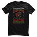 Christmas Bigfoot Pattern Tee – T-shirt
