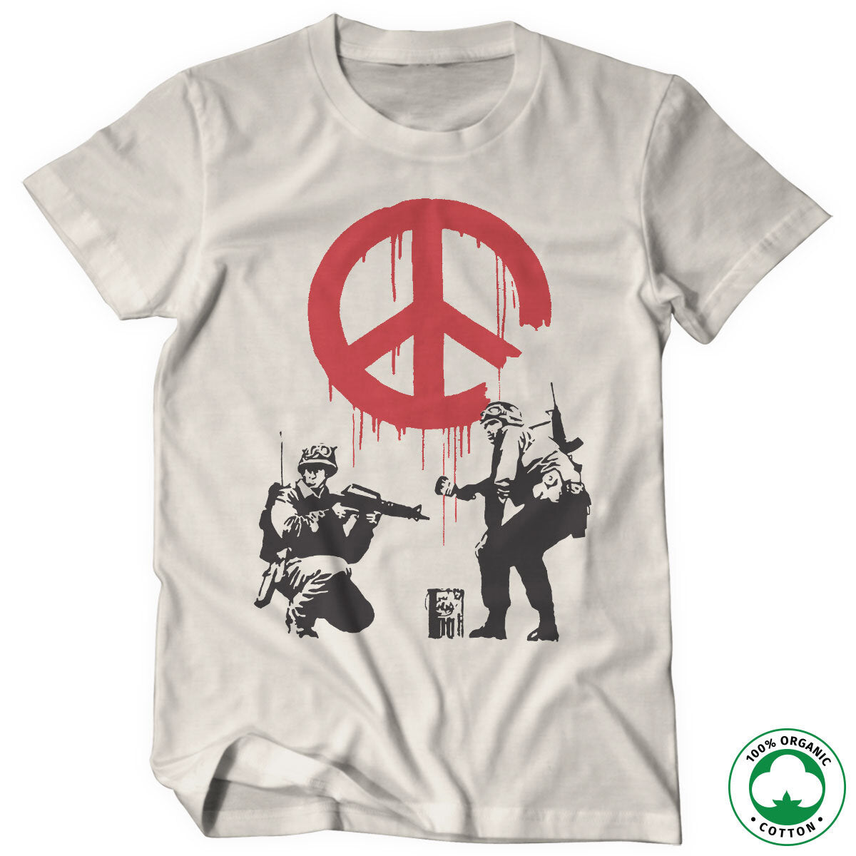 Soldiers Painting CND Sign Organic T-Shirt – T-shirt bio