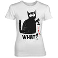 Cat Say What Girly Tee – T-shirt femme