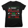 Merry Christmas Ya Filthy Animal Girly Tee – T-shirt femme