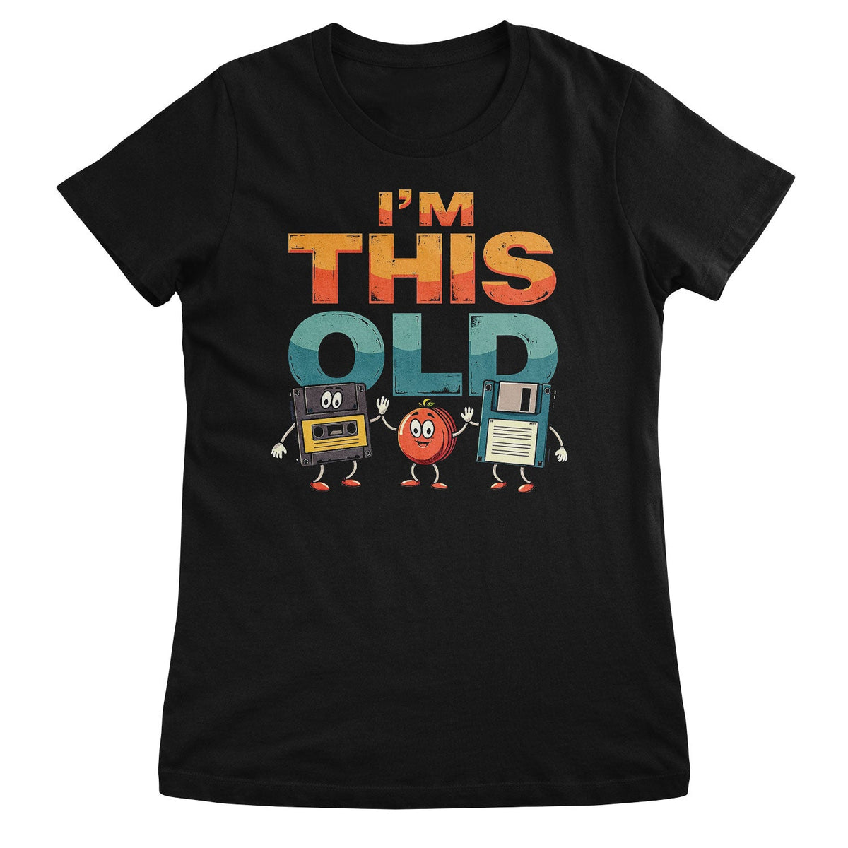 Tapes & Floppys - I'm This Old Girly Tee – T-shirt femme