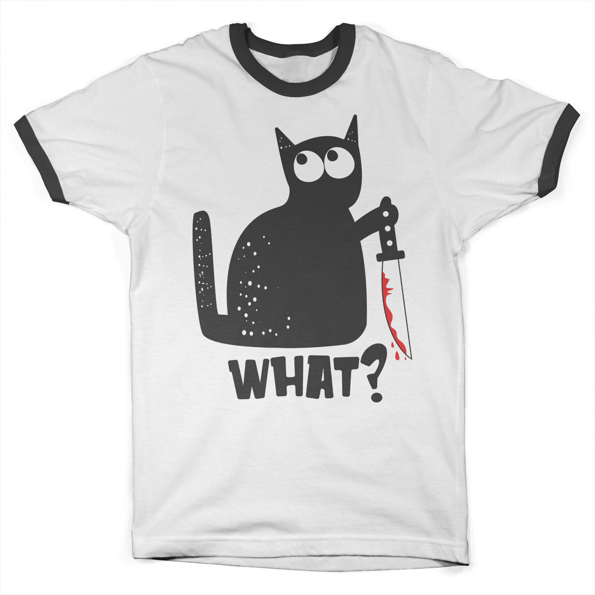 Cat Say What Ringer Tee – T-shirt ringer
