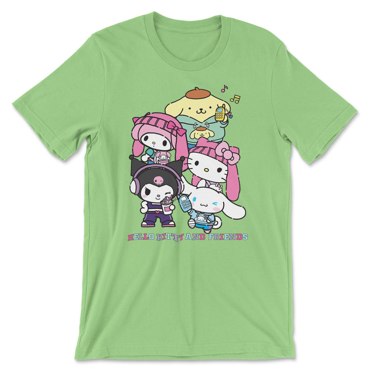 Hello Kitty and Friends Stacked Gang T-Shirt – T-shirt