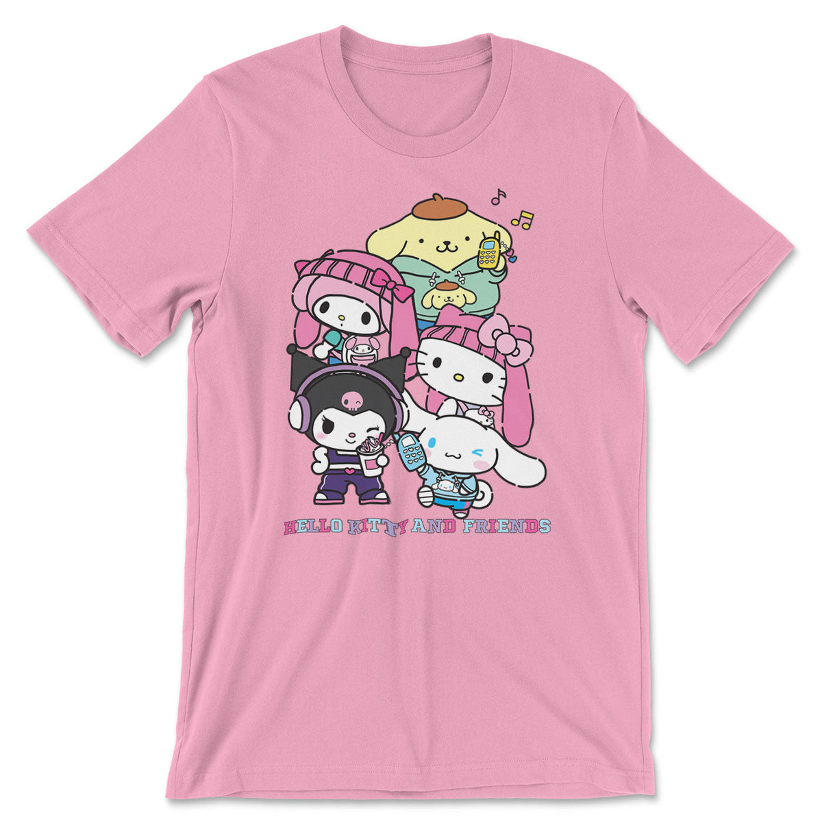 Hello Kitty and Friends Stacked Gang T-Shirt – T-shirt