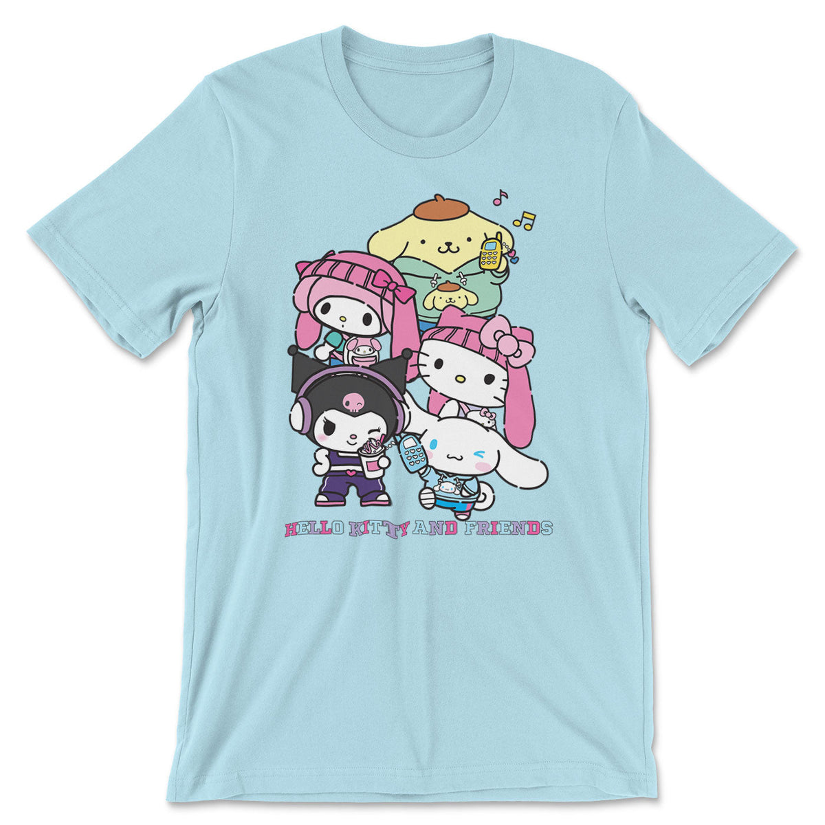 Hello Kitty and Friends Stacked Gang T-Shirt – T-shirt
