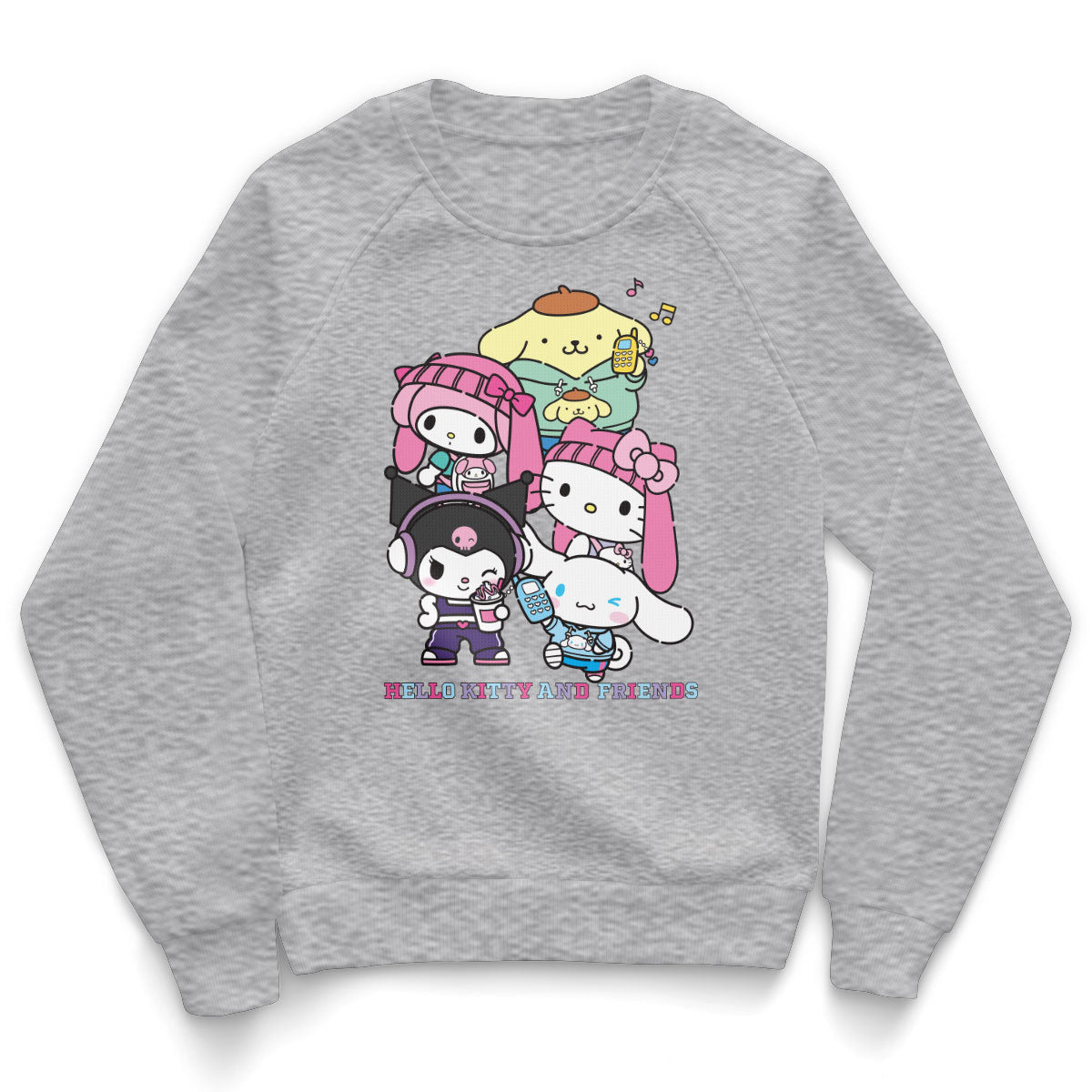 Hello Kitty and Friends Stacked Gang Kids Sweatshirt – Sweat enfant