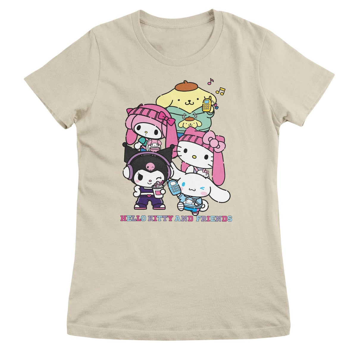 Hello Kitty and Friends Stacked Gang Girly Tee – T-shirt femme