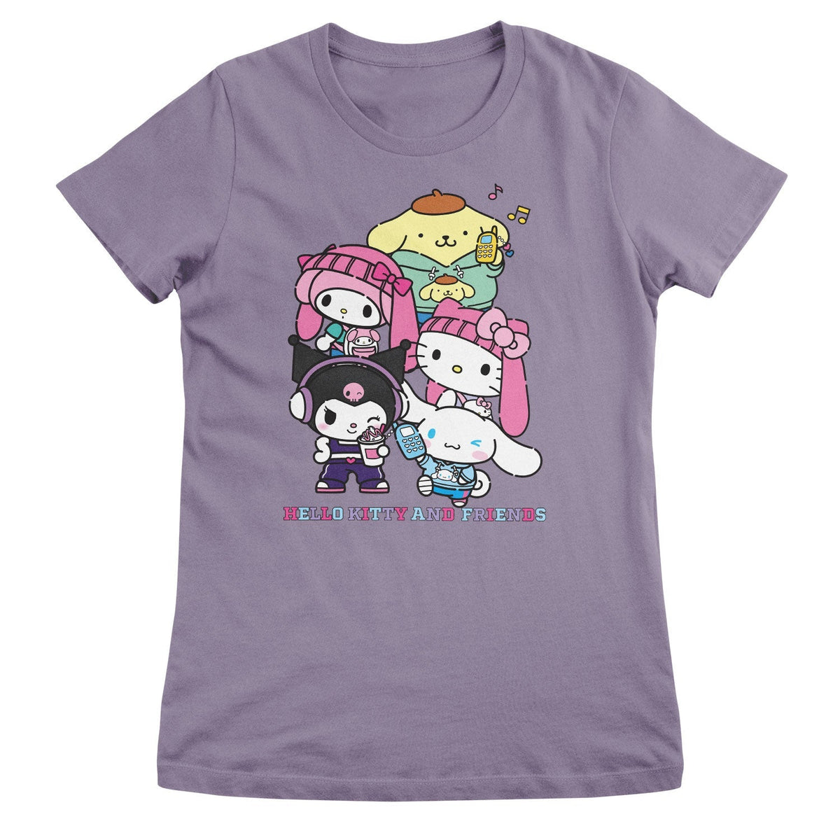 Hello Kitty and Friends Stacked Gang Girly Tee – T-shirt femme